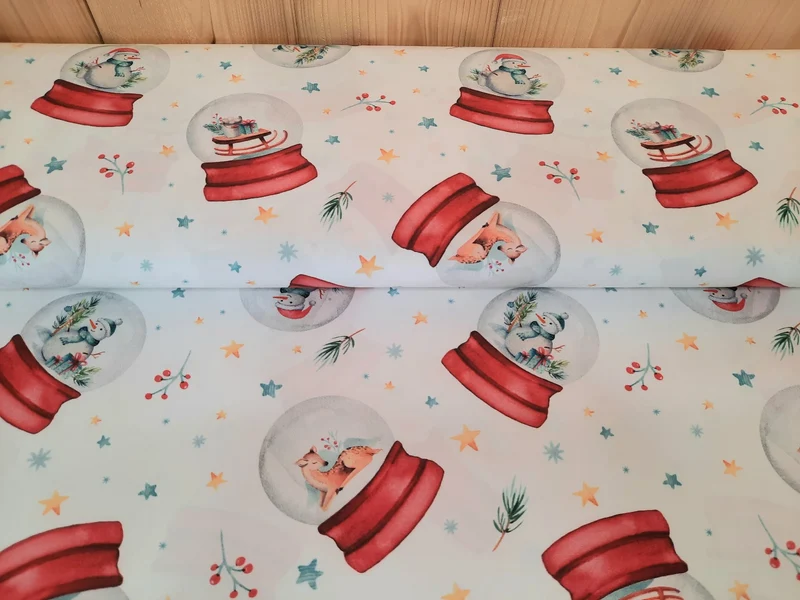 Baumwolldruck Weihnachten Bio * Ab 25 cm
