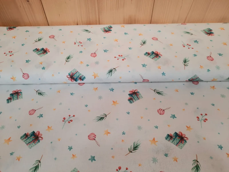 Baumwolldruck Weihnachten Bio * Ab 25 cm