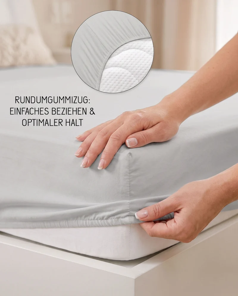 biberna Jersey-Elastic Spannbetttuch (0077866)