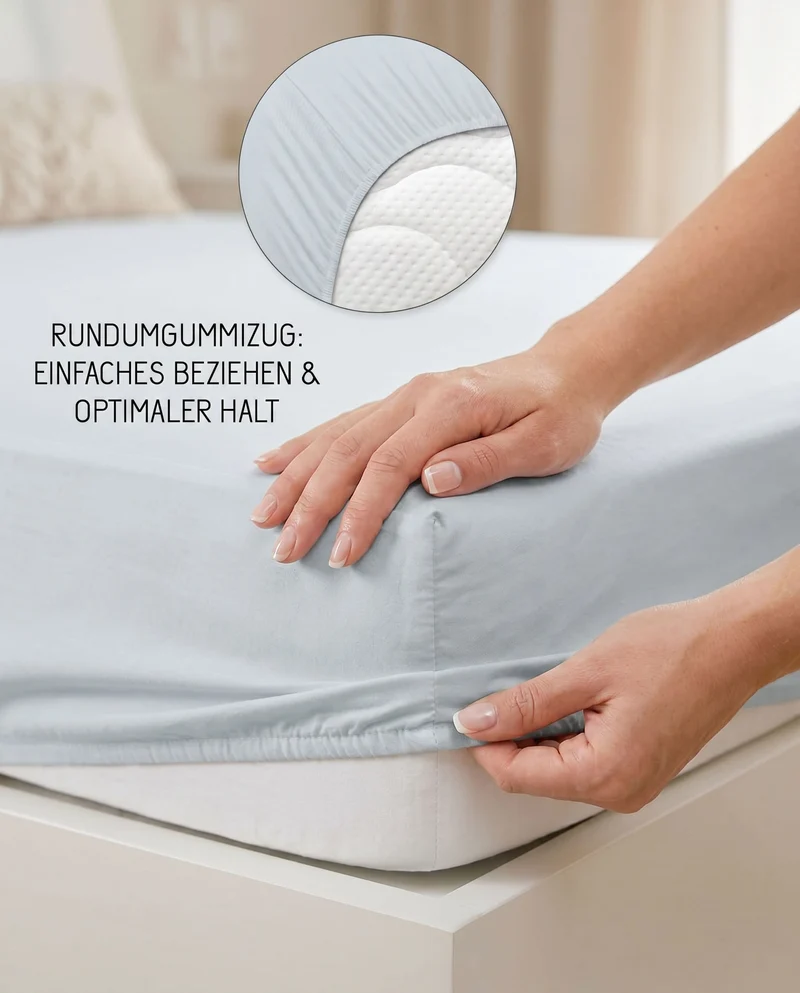 biberna Jersey-Elastic Spannbetttuch (0077866)