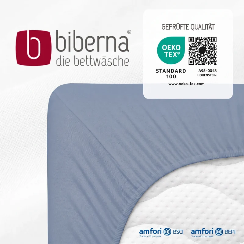 biberna Jersey-Elastic Spannbetttuch (0077866)