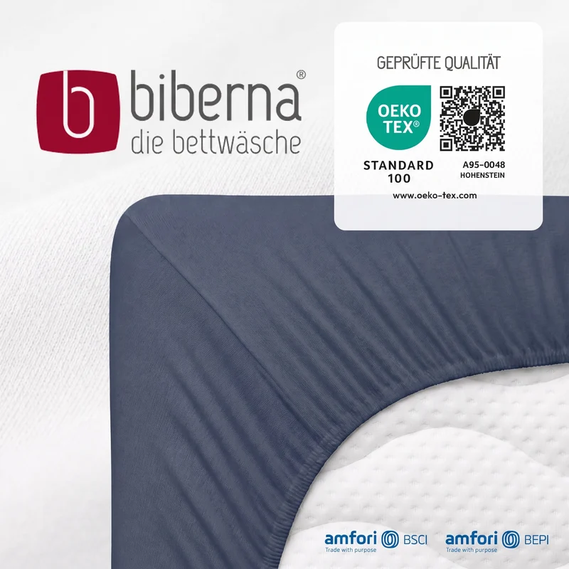 biberna Jersey-Elastic Spannbetttuch (0077866)