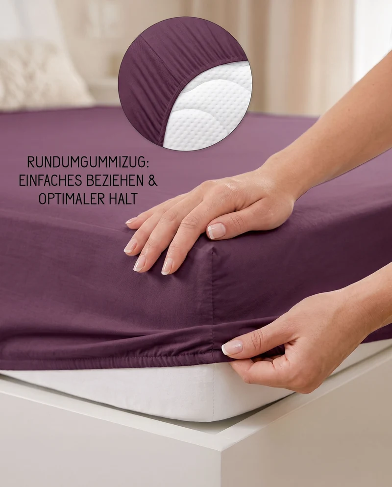 biberna Jersey-Elastic Spannbetttuch (0077866)