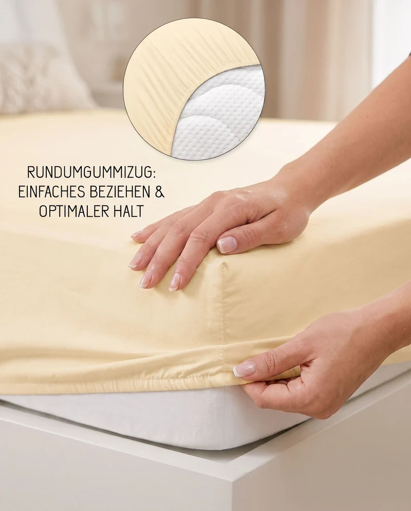 biberna Jersey-Elastic Spannbetttuch (0077866)