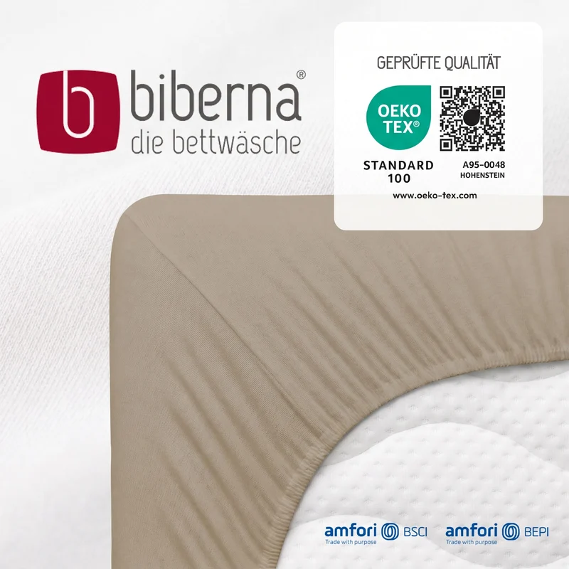 biberna Jersey-Elastic Spannbetttuch (0077866)