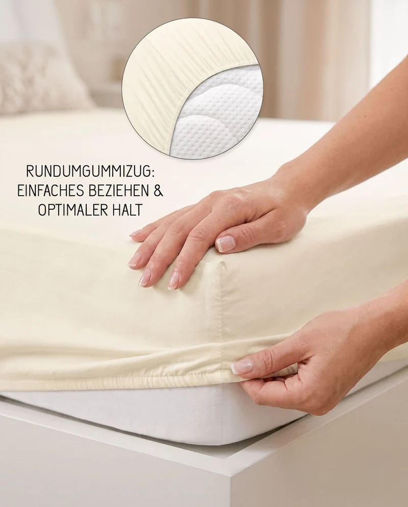 biberna Jersey-Elastic Spannbetttuch (0077866)