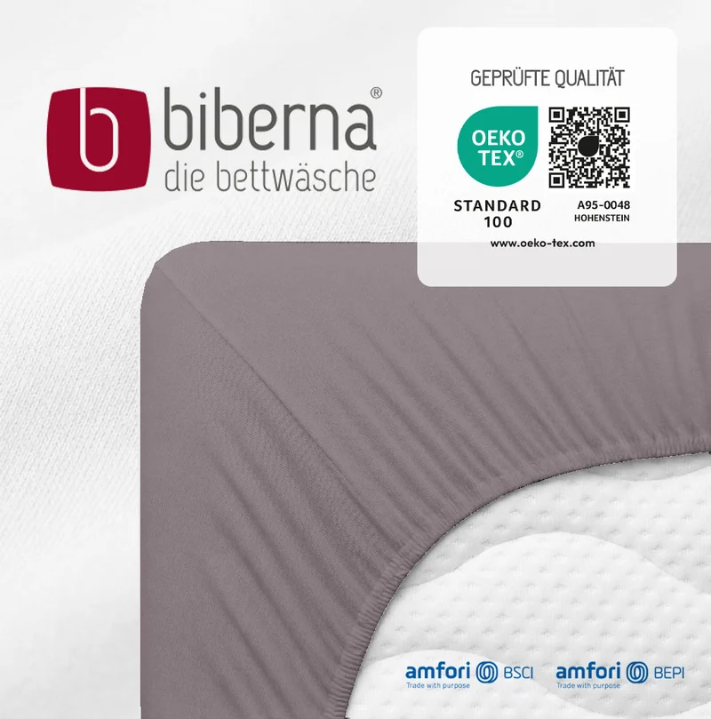 biberna Jersey-Elastic-Topper Spannbetttuch (0077641)
