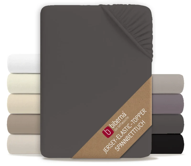 biberna Jersey-Elastic-Topper Spannbetttuch (0077641)