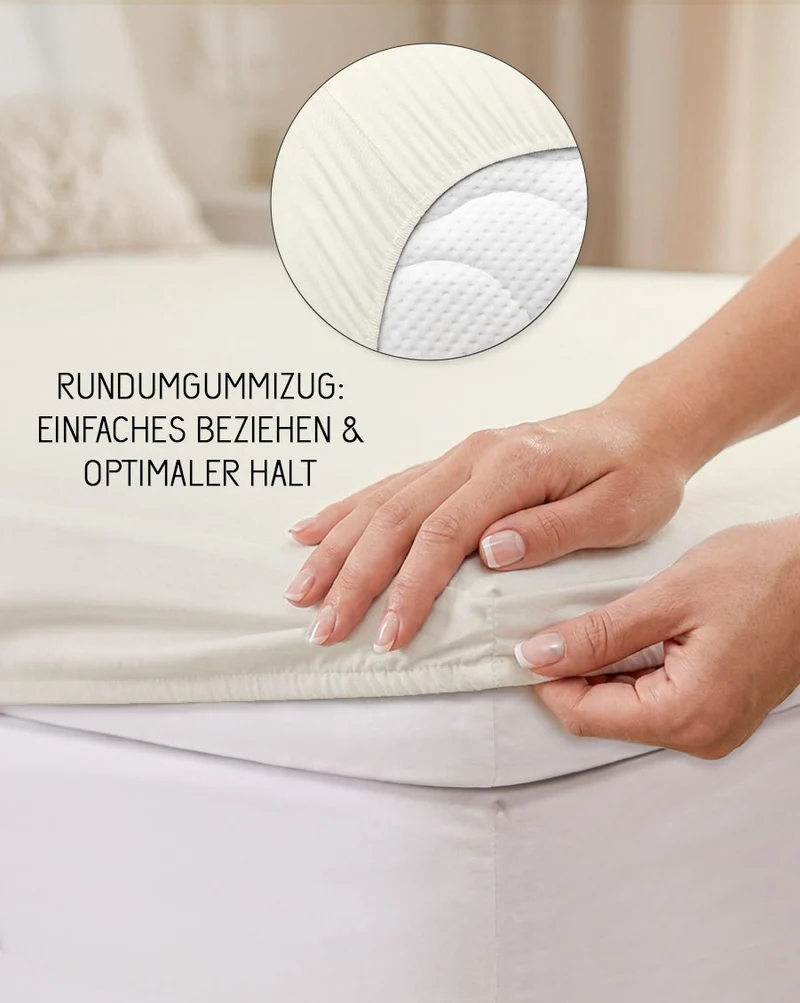 biberna Jersey-Elastic-Topper Spannbetttuch (0077641)