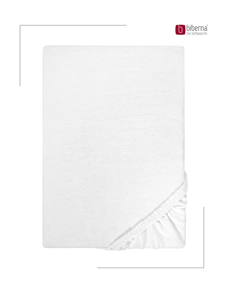 biberna Jersey-Elastic-Boxspring Spannbetttuch (0077640)