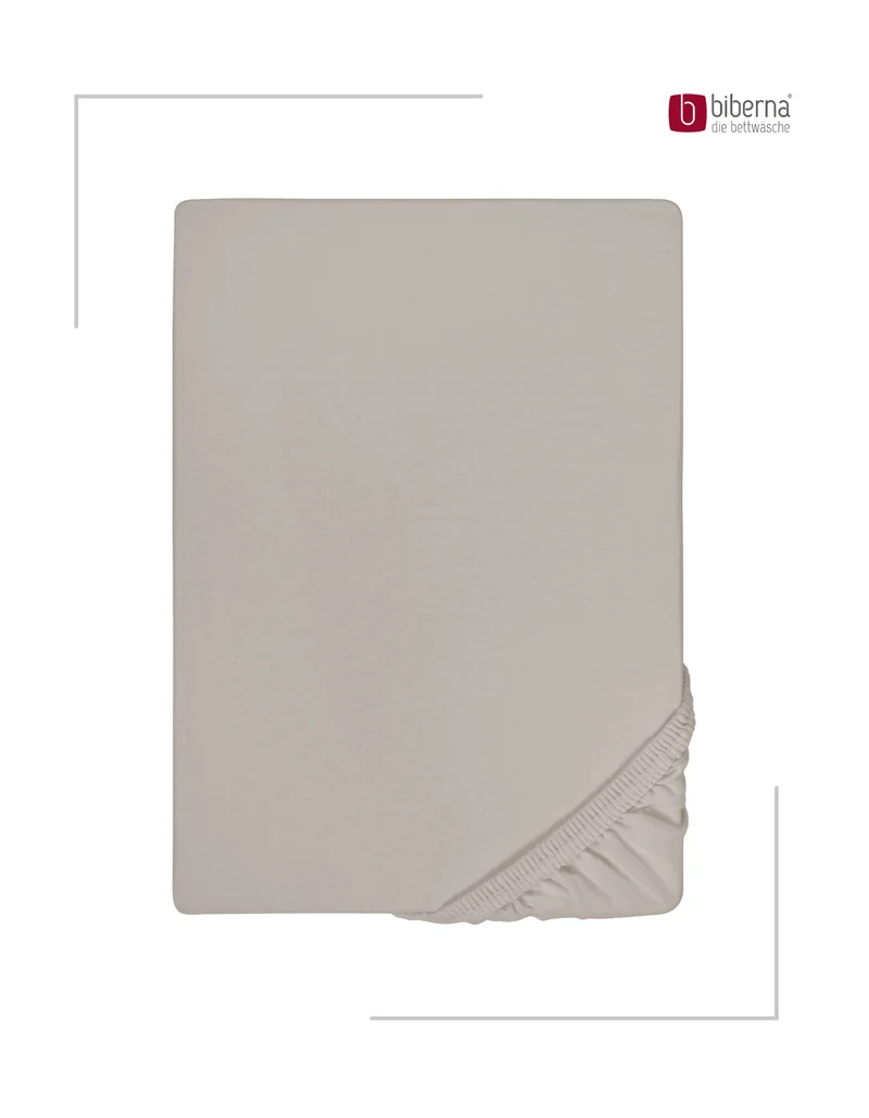 biberna Jersey-Elastic-Boxspring Spannbetttuch (0077640)