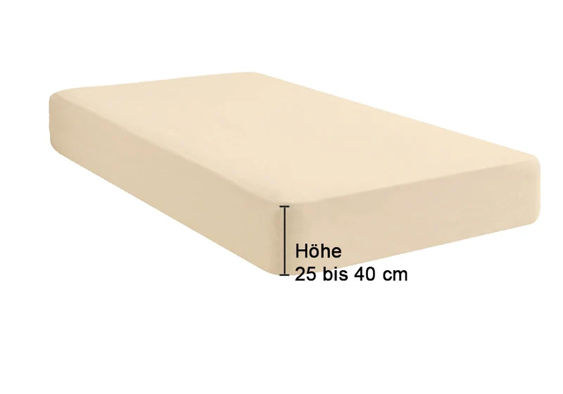 biberna Jersey-Elastic-Boxspring Spannbetttuch (0077640)
