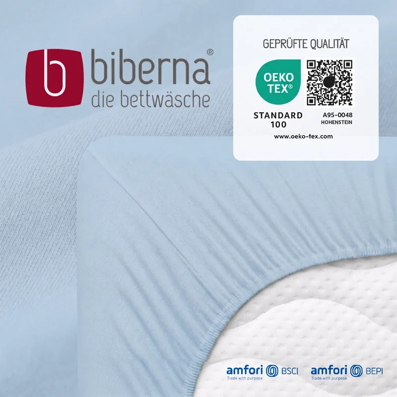biberna Jersey Spannbetttuch (0077155)