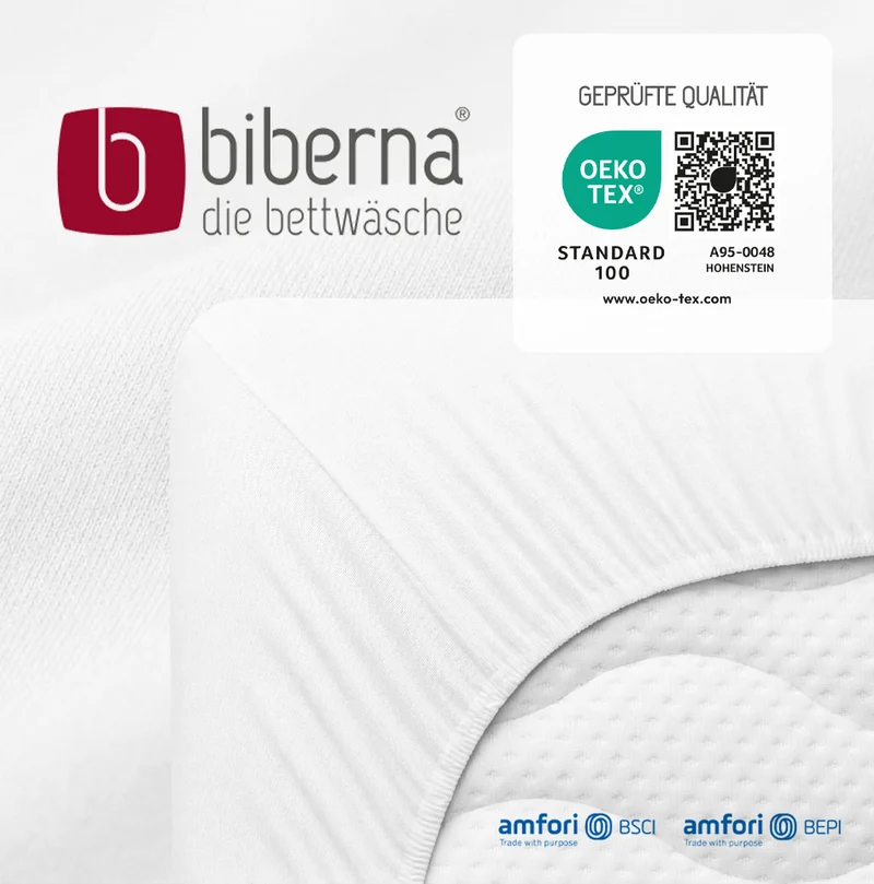 biberna Feinjersey Kinder-Spannbetttuch (0077144)