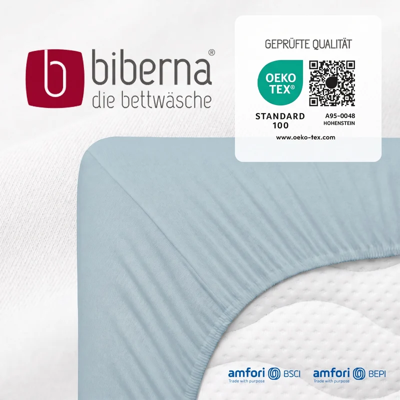 biberna Feinjersey Kinder-Spannbetttuch (0077144)