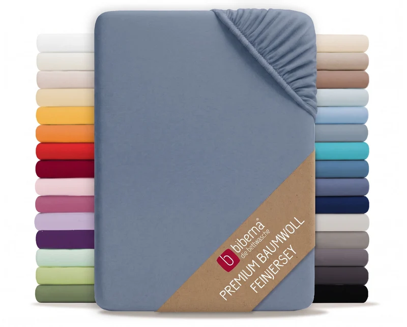 biberna Feinjersey Kinder-Spannbetttuch (0077144)