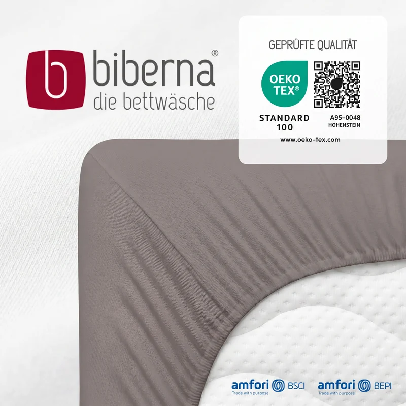 biberna Feinjersey Spannbetttuch (0077144)