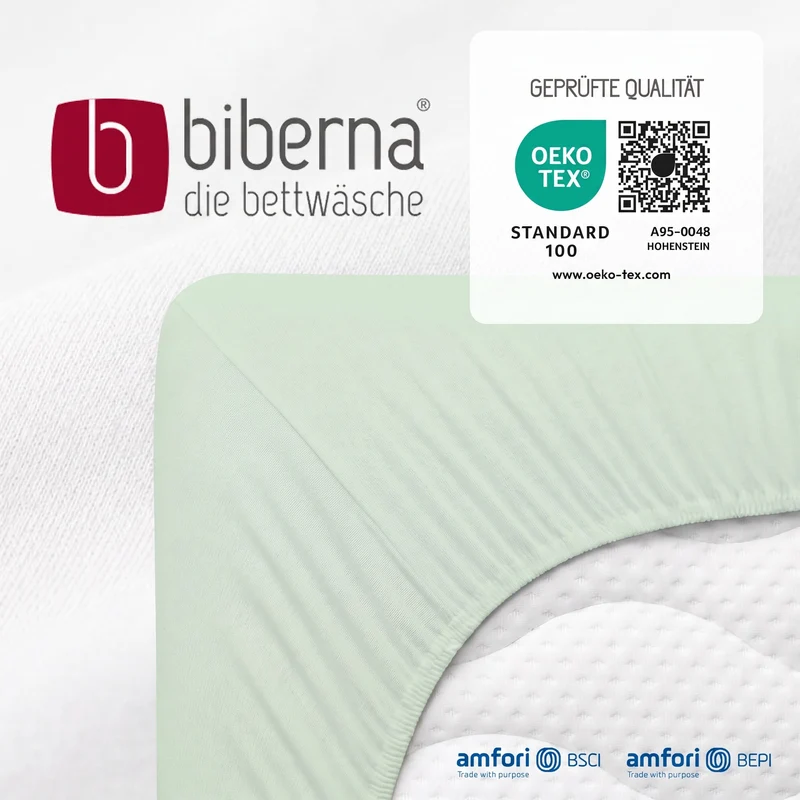 biberna Feinjersey Spannbetttuch (0077144)