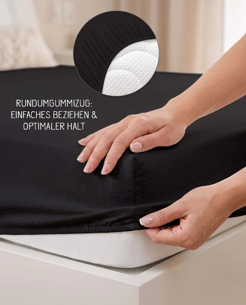 biberna Frottee-Stretch Spannbetttuch (0012344)