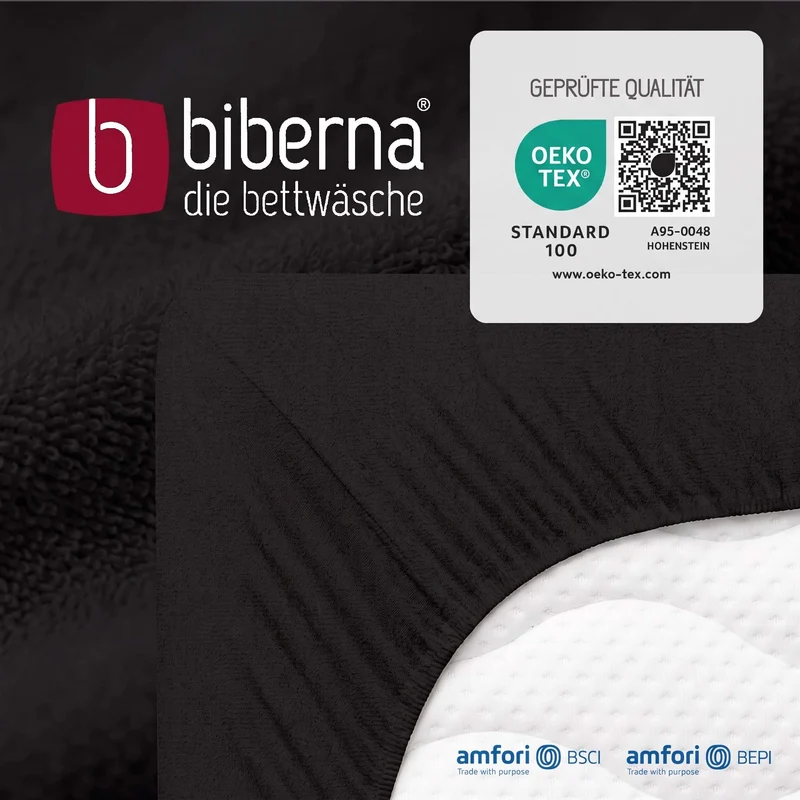 biberna Frottee-Stretch Spannbetttuch (0012344)
