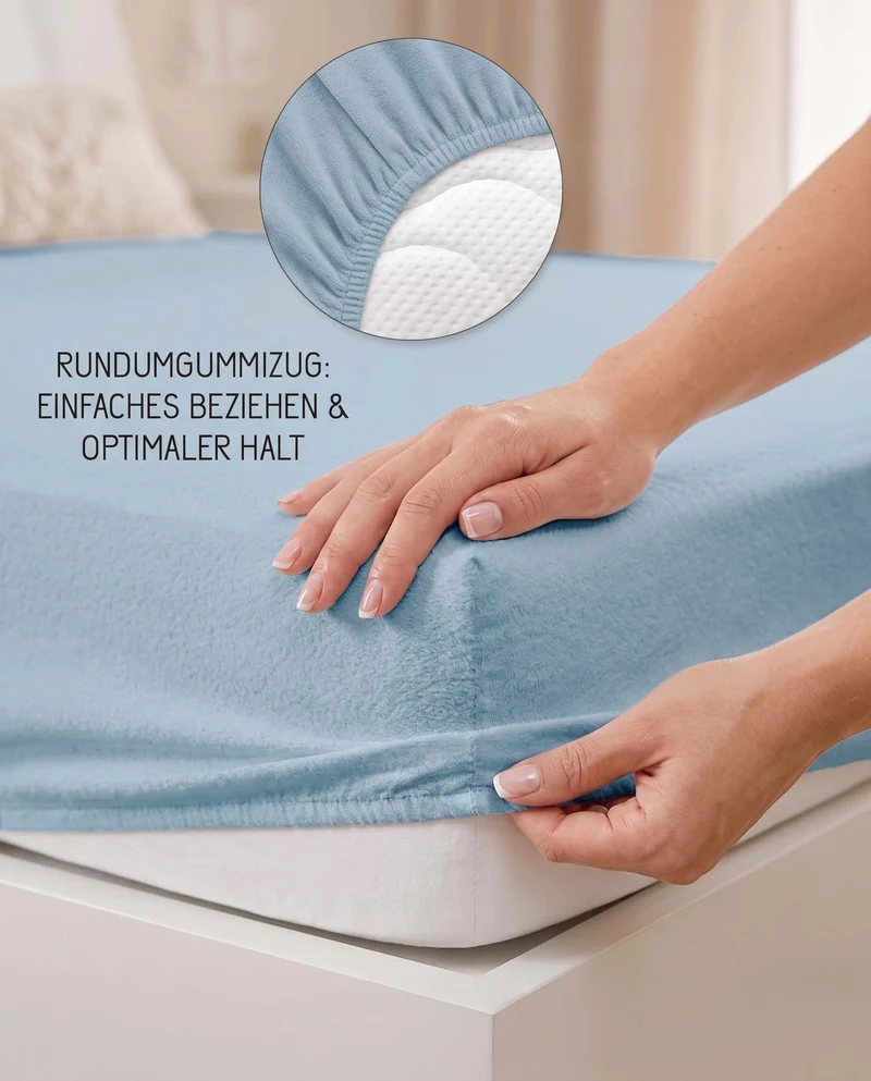 biberna Frottee-Stretch Spannbetttuch (0012344)