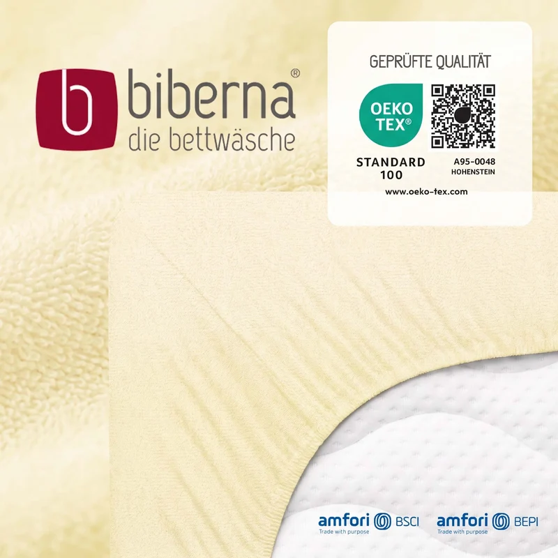 biberna Frottee-Stretch Spannbetttuch (0012344)