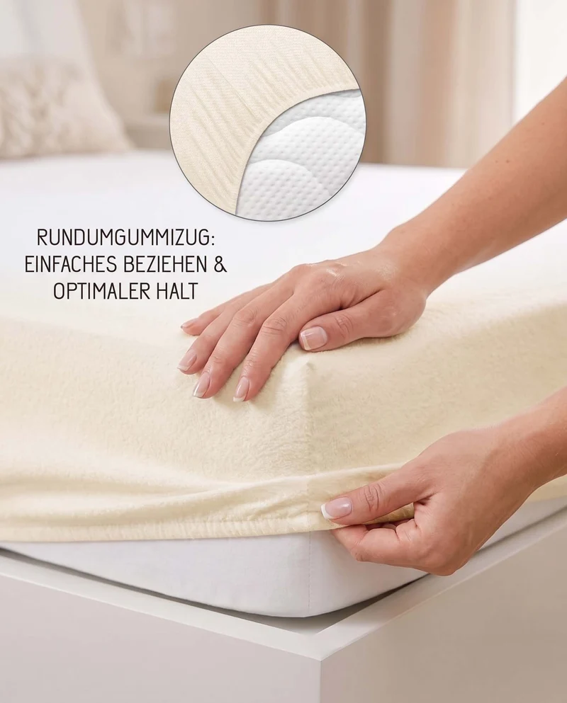 biberna Frottee-Stretch Spannbetttuch (0012344)