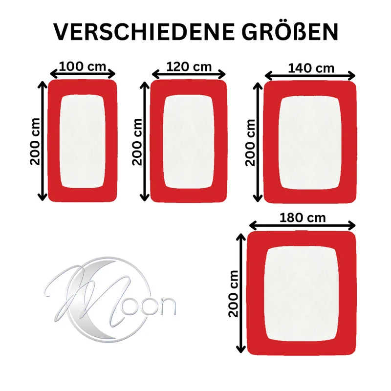 Topper Spannbettlaken 120x200-120x220cm Spannbetttuch 160g/m² Jersey Line green
