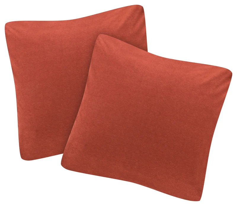 MOON-Trend 2er Pack Kissenbezug Kissenhülle Jersey 100% Baumwolle