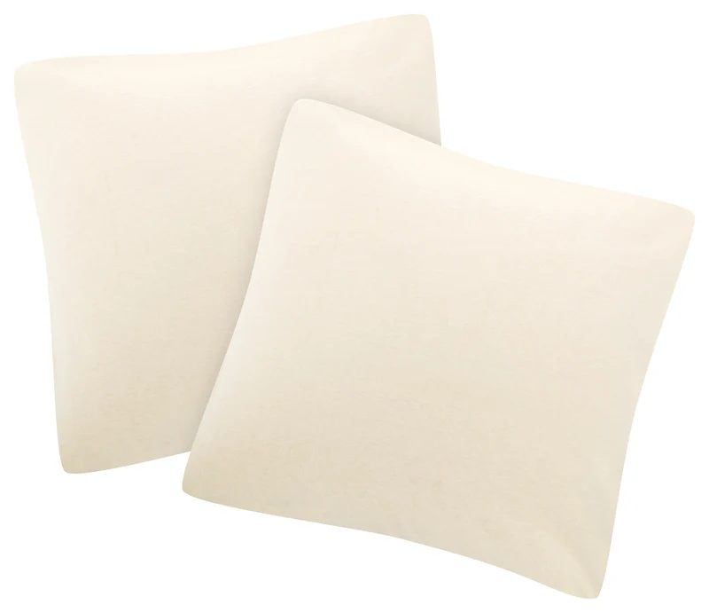 MOON-Trend 2er Pack Kissenbezug Kissenhülle Jersey 100% Baumwolle