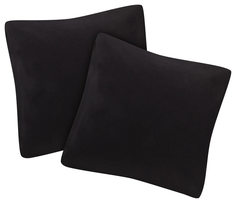 MOON-Trend 2er Pack Kissenbezug Kissenhülle Jersey 100% Baumwolle