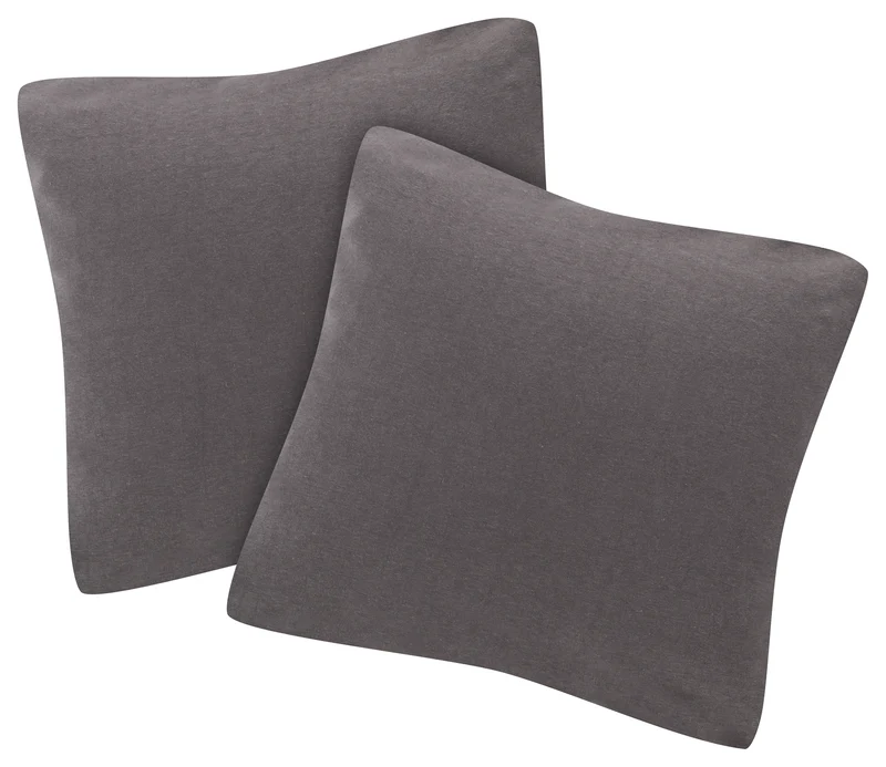 MOON-Trend 2er Pack Kissenbezug Kissenhülle Jersey 100% Baumwolle