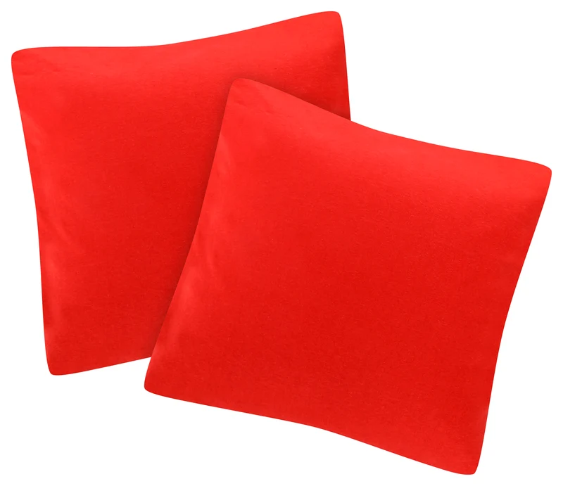 MOON-Trend 2er Pack Kissenbezug Kissenhülle Jersey 100% Baumwolle