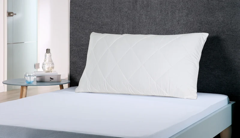 Form-Line Nackenstützkissen 40x80cm Taschenfederkern Kopfkissen mit abnehmbarem Kissenbezug