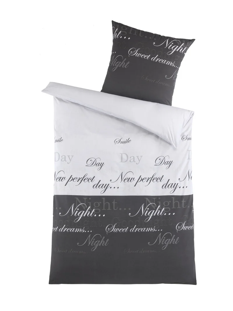 OptiDream exclusiv Biber Bettwäsche 100% Baumwolle Night & Day 135x200 / 80x80