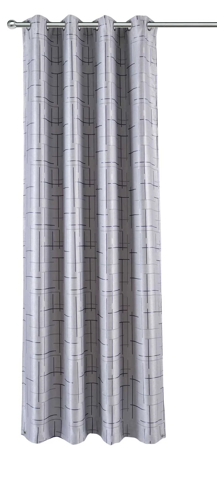 2er Pack Goldmond Verdunkelungsvorhang Vorhang Wildleder Optik New York 140x245cm hellgrau