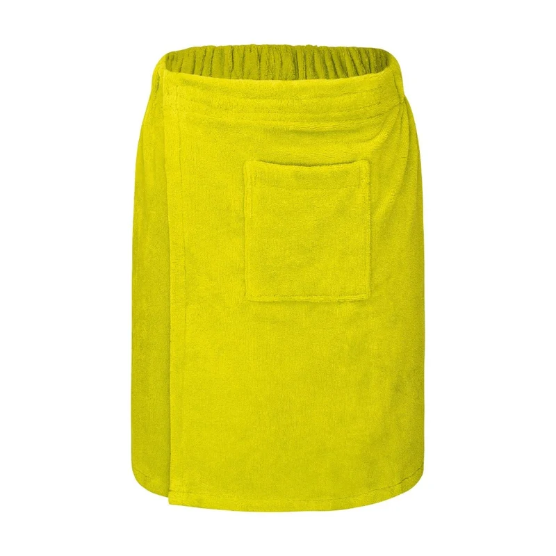 Floringo Luxus Saunakilt Herren Twin-Star Klettverschluss Sauna-Kilt aufgesetzte Tasche