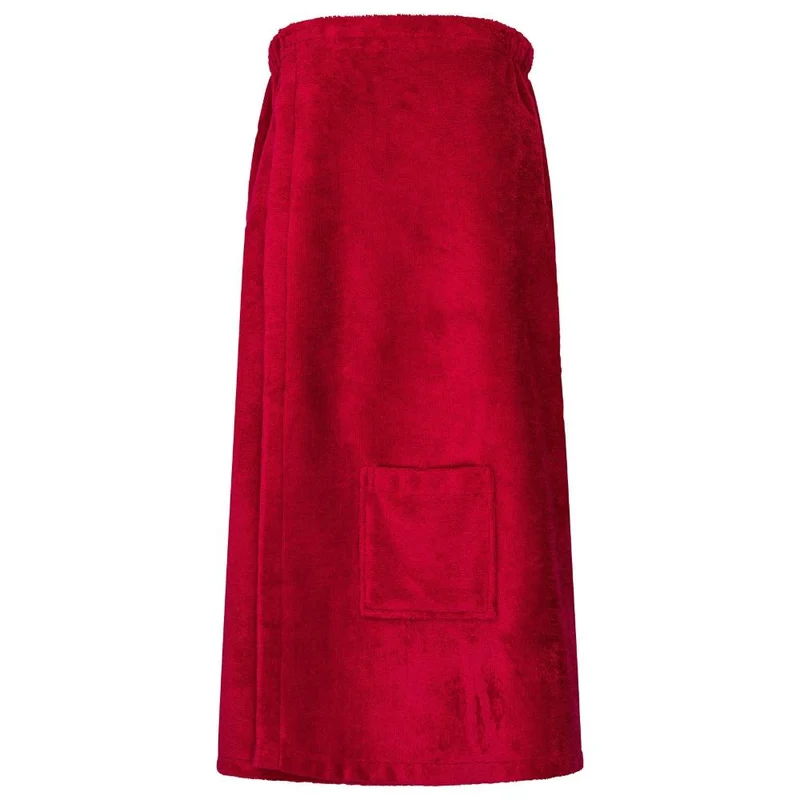 Floringo Luxus Saunakilt Damen Twin-Star Klettverschluss Sauna-Kilt aufgesetzte Tasche