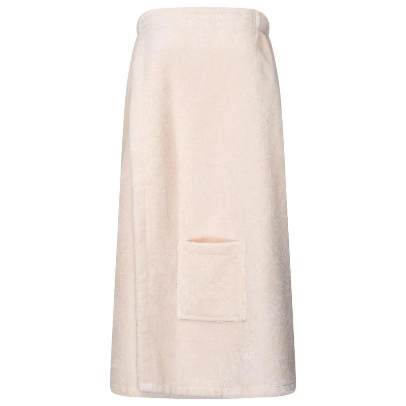 Floringo Luxus Saunakilt Damen Twin-Star Klettverschluss Sauna-Kilt aufgesetzte Tasche