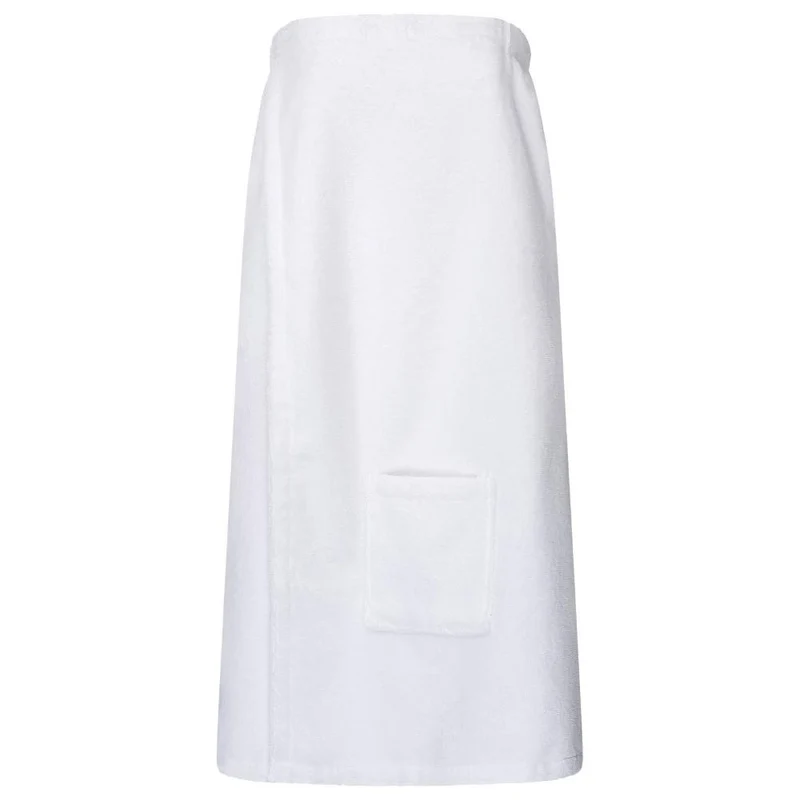 Floringo Luxus Saunakilt Damen Twin-Star Klettverschluss Sauna-Kilt aufgesetzte Tasche