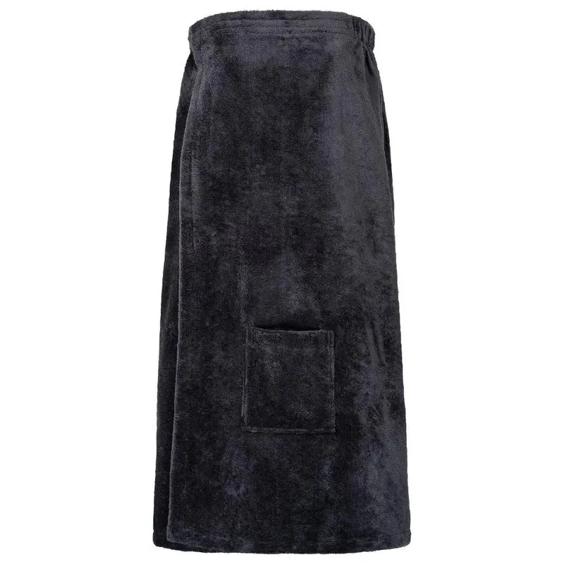 Floringo Luxus Saunakilt Damen Twin-Star Klettverschluss Sauna-Kilt aufgesetzte Tasche