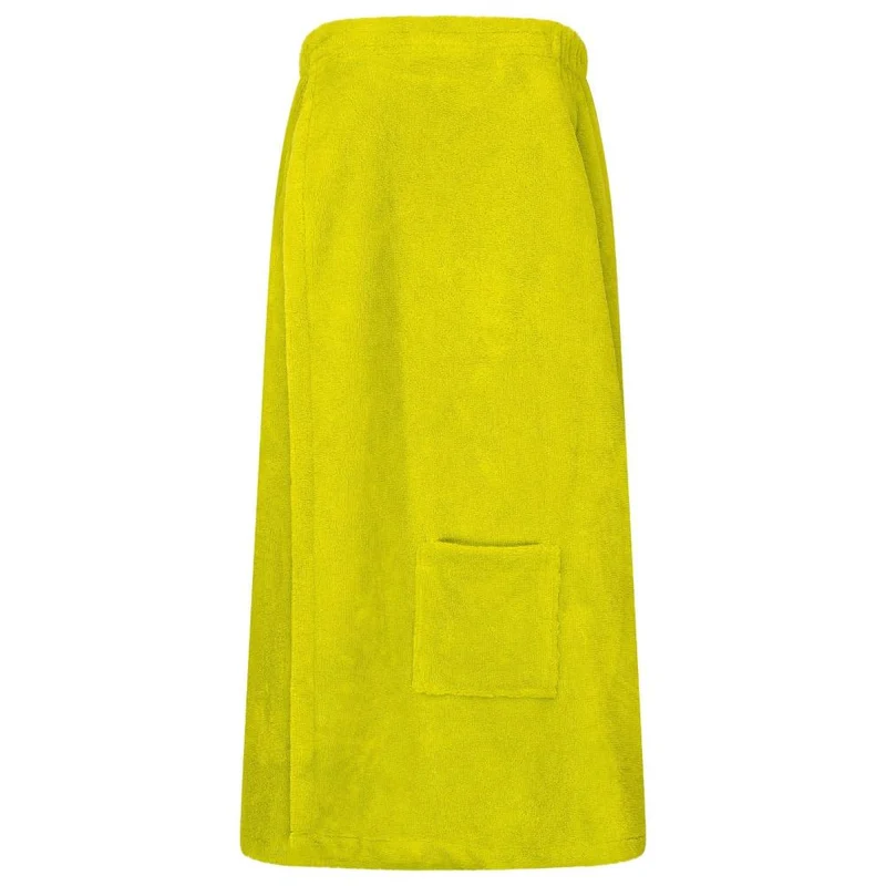 Floringo Luxus Saunakilt Damen Twin-Star Klettverschluss Sauna-Kilt aufgesetzte Tasche