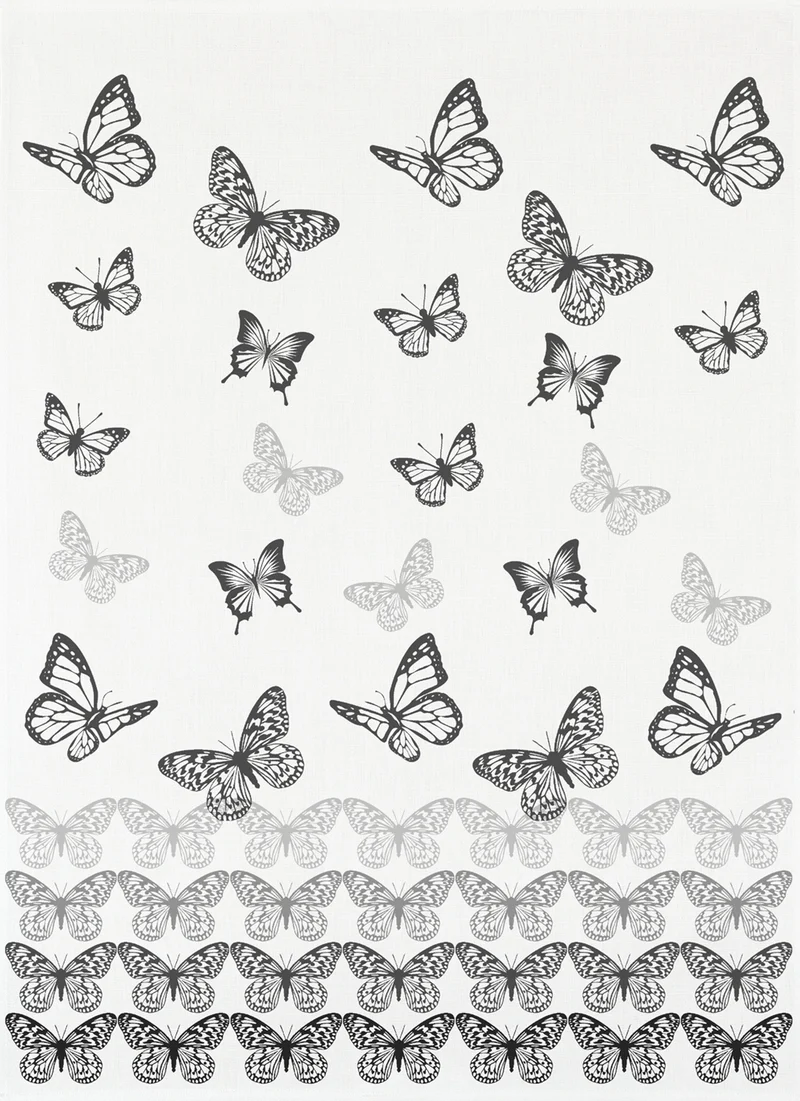 3er Pack Kracht Halbleinen Geschirrtuch Schmetterlingsreihe 50x70 cm 251-811