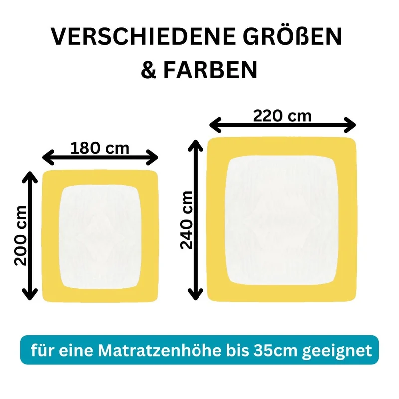 Spannbetttuch 180x200-200x220 cm Spannbettlaken 190g/m² Premium Moon Line Silver