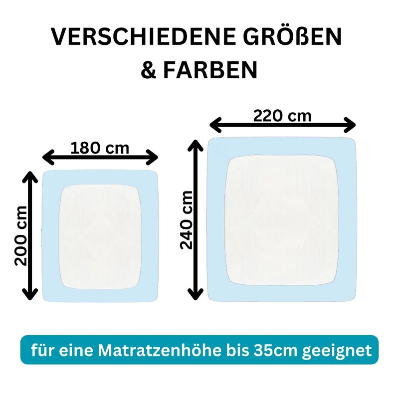 Spannbetttuch 180x200-200x220 cm Spannbettlaken 190g/m² Premium Moon Line Silver
