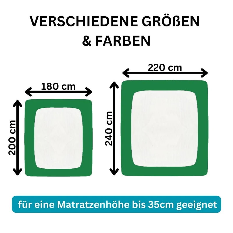 Spannbetttuch 180x200-200x220 cm Spannbettlaken 190g/m² Premium Moon Line Silver