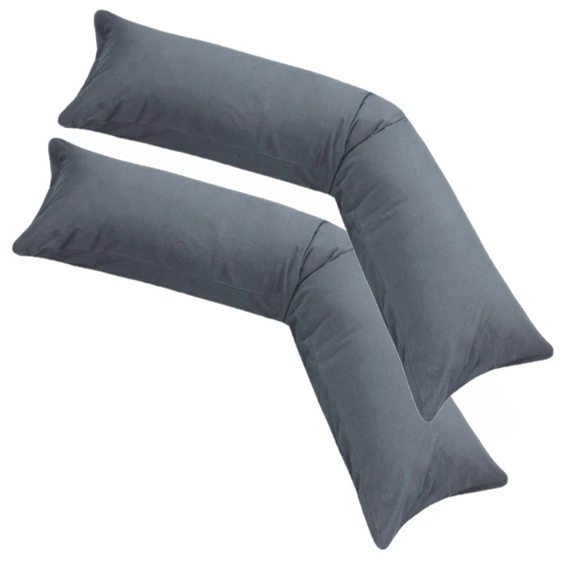 Kissenbezug 40x145 Doppelpack Stillkissen Seitenschläferkissen Jersey MOON