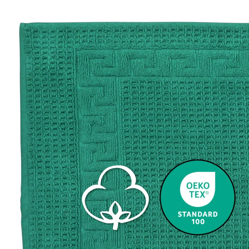 Floringo Badvorleger Duschvorleger 50x100 cm exclusiv 1100g/m² Zwirn