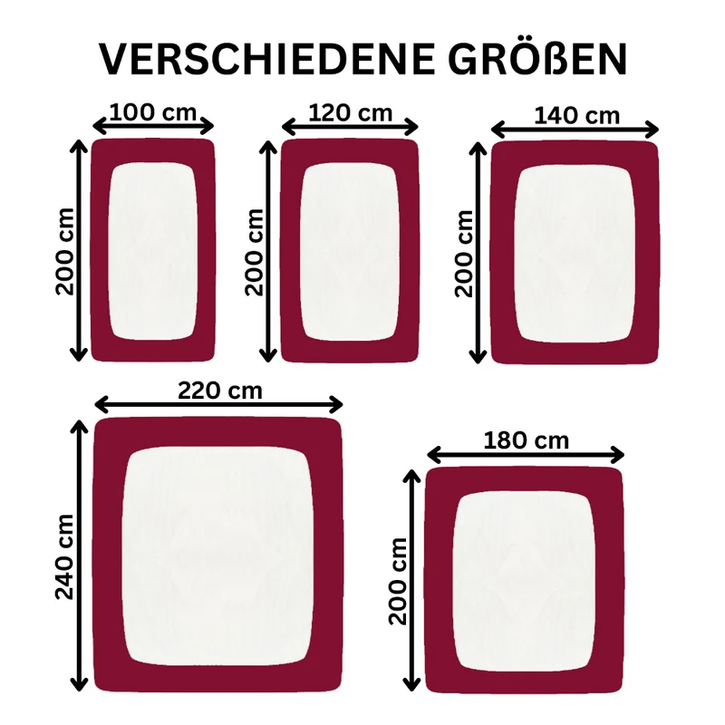 Spannbetttuch 180x200 - 200x220 cm auch für Wasserbett 160g/m² Line green Moon