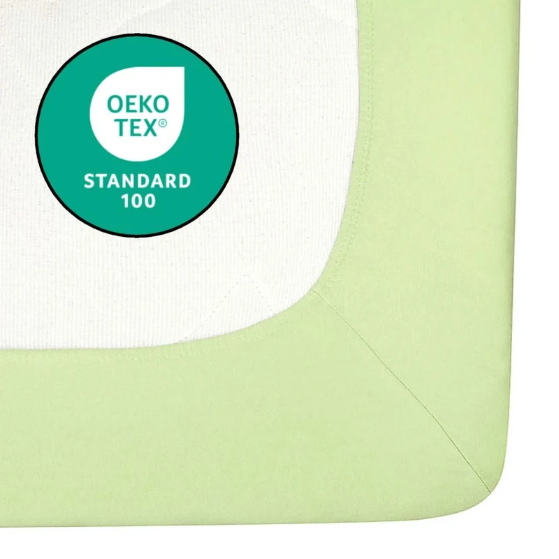 Spannbetttuch 120x200-130x220 cm Spannbettlaken 160g/m² Jersey Moon Line green